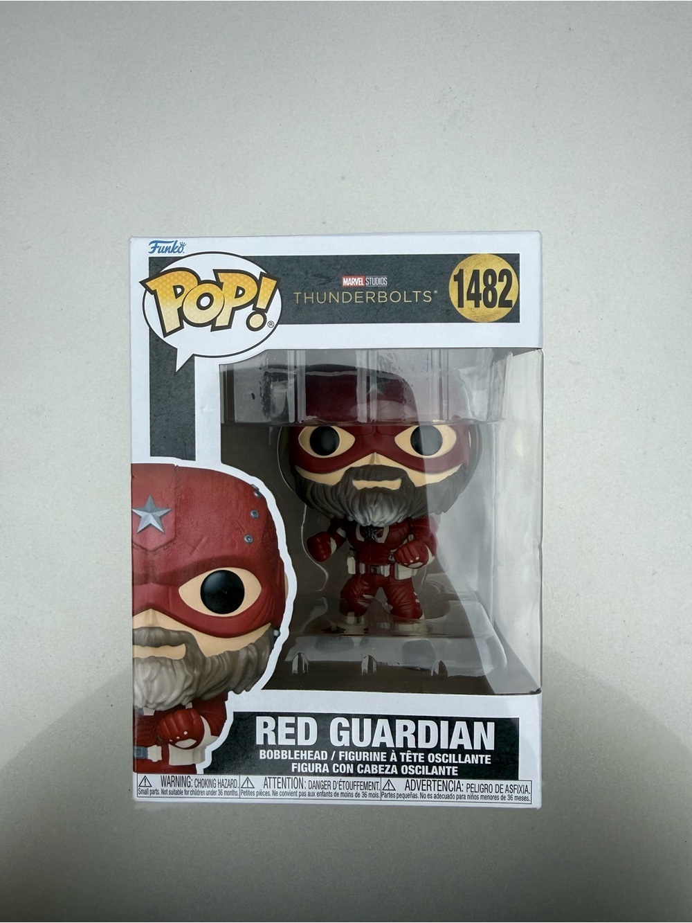 Funko Pop! Red Guardian Marvel Thunderbolts Vinyl Figure - Red, White, Gray